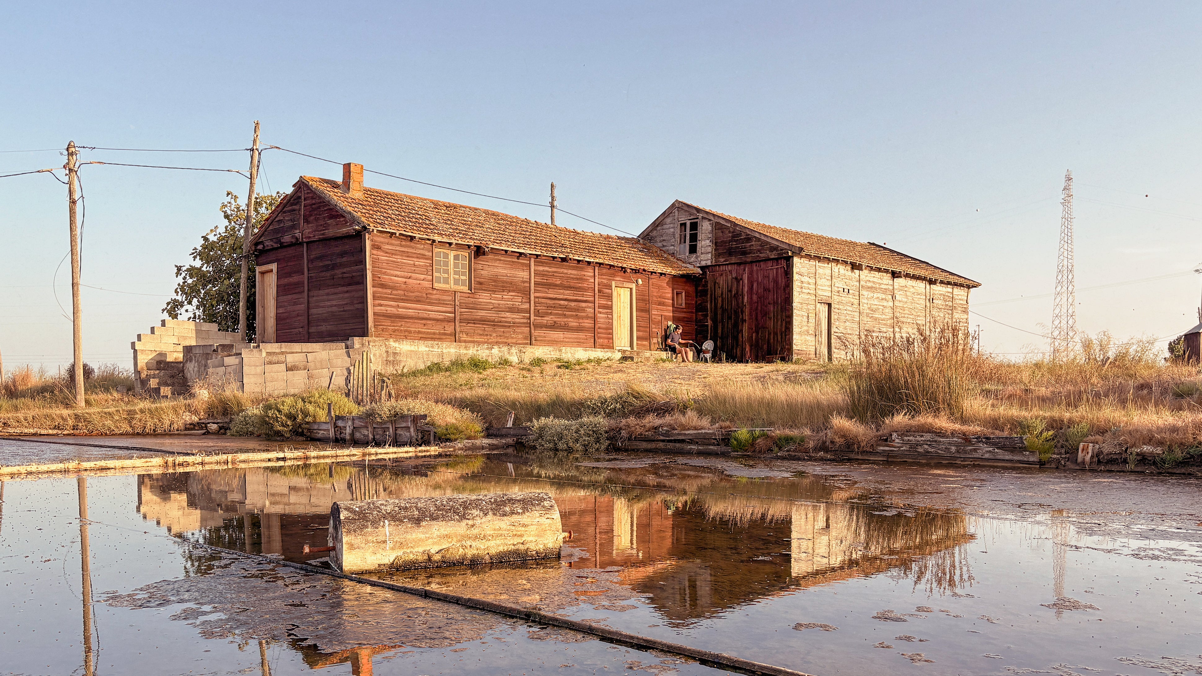 A quiet salt farm, Figueira da Foz