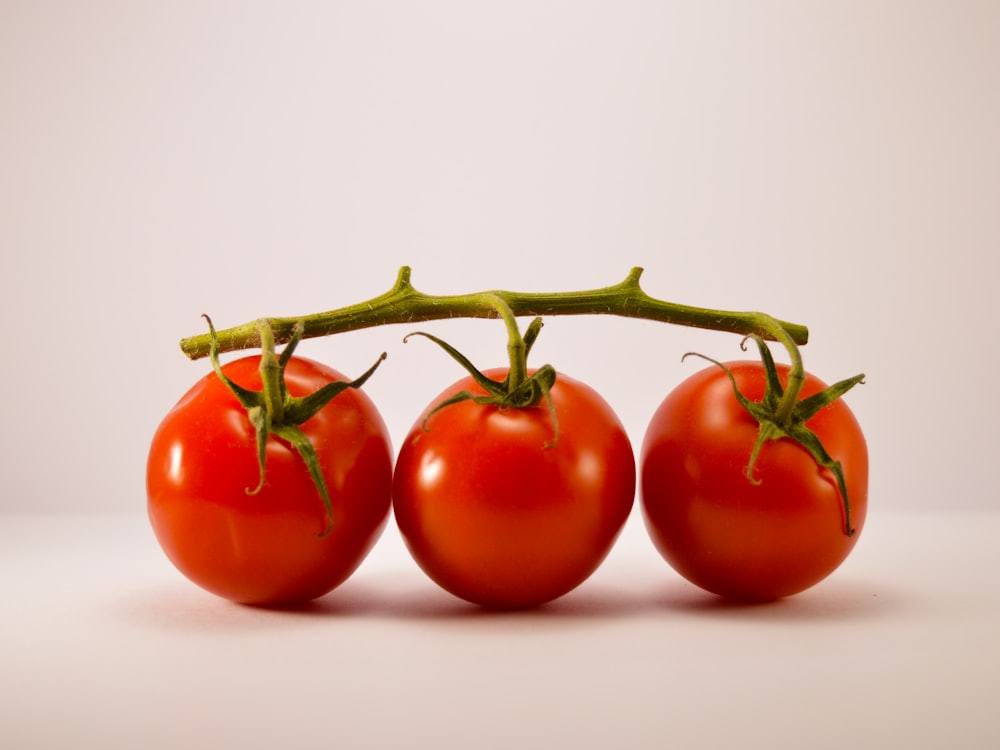 Tomatoes, olive oil, a pinch of flor de sal