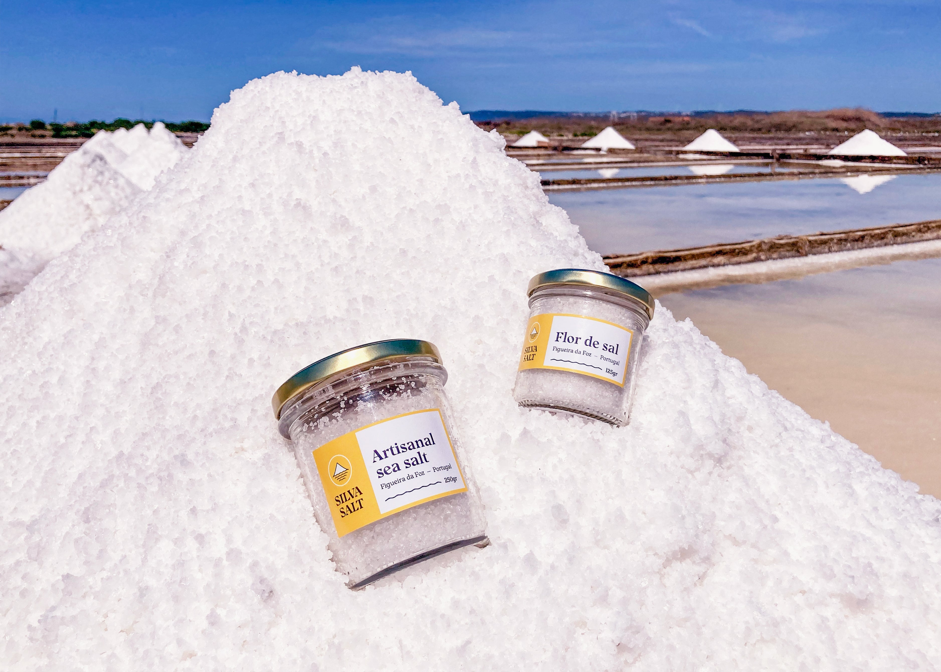 Silva Salt jars on a salt mound, Figueira da Foz